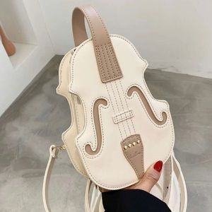 Brand New White Violin Purse